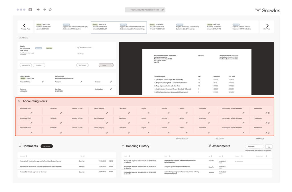 AI Non-PO Coding interface