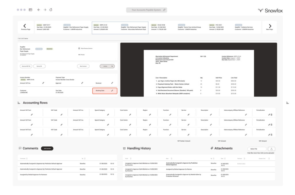 Booking Date AI interface